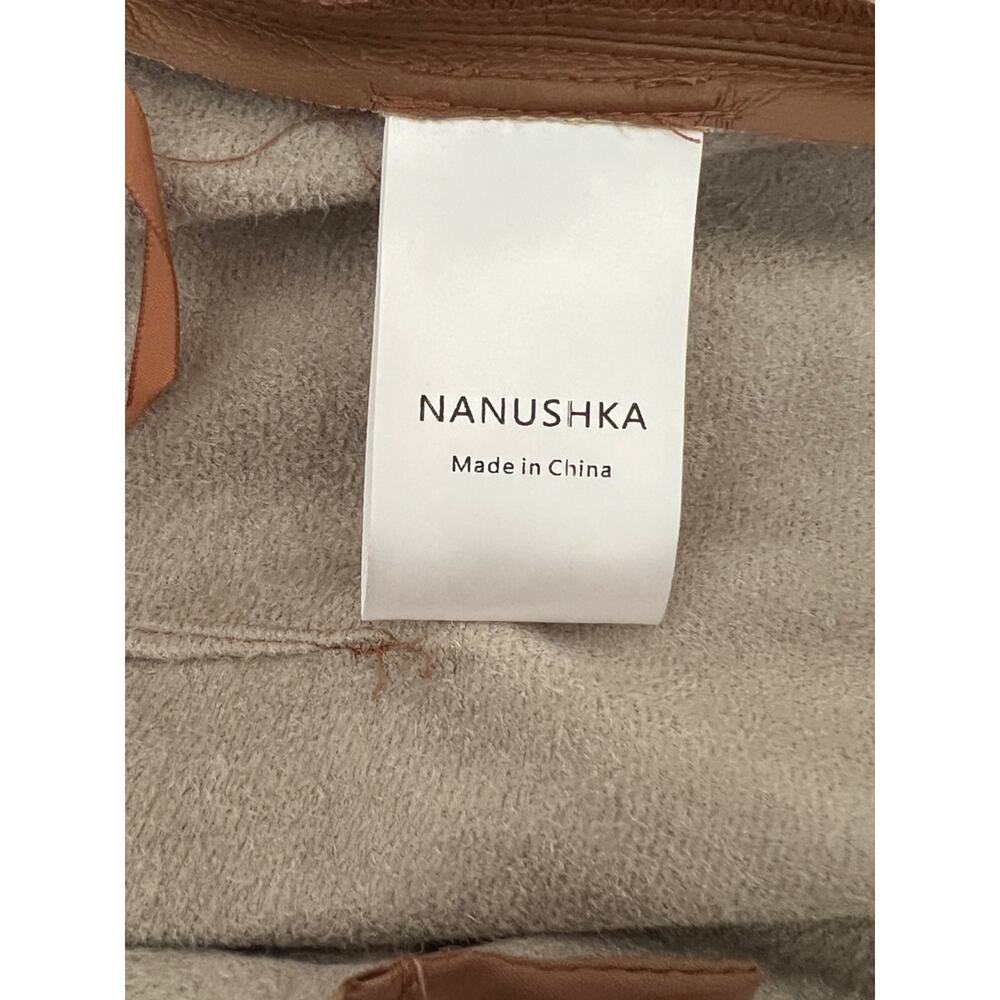 Nanushka Mitsu Vegan Leather Tapered Trousers Size S - Picture 7 of 11